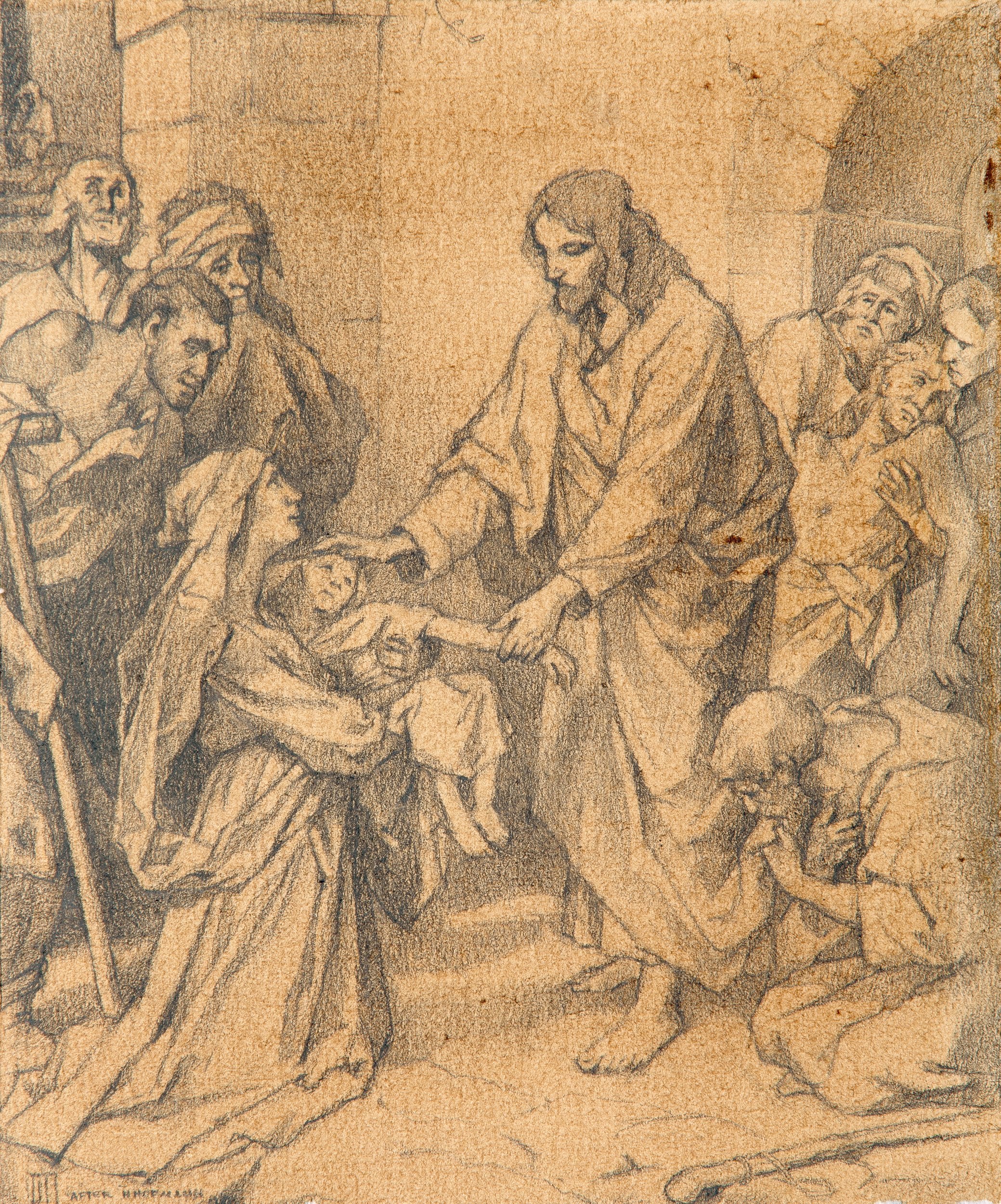 Christ Healing the Sick (after Heinrich Hofmann)