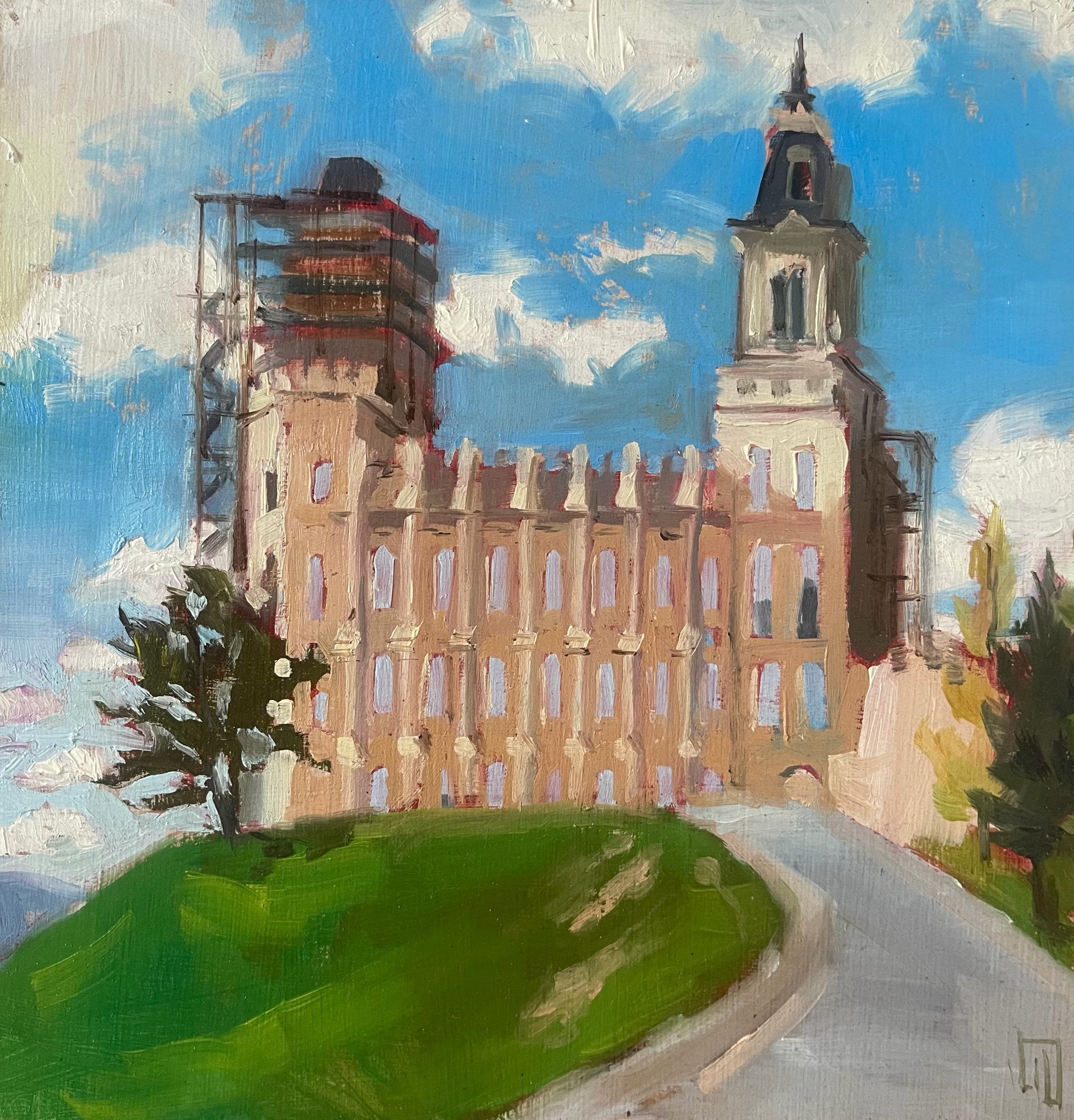 Manti Temple, Under Construction